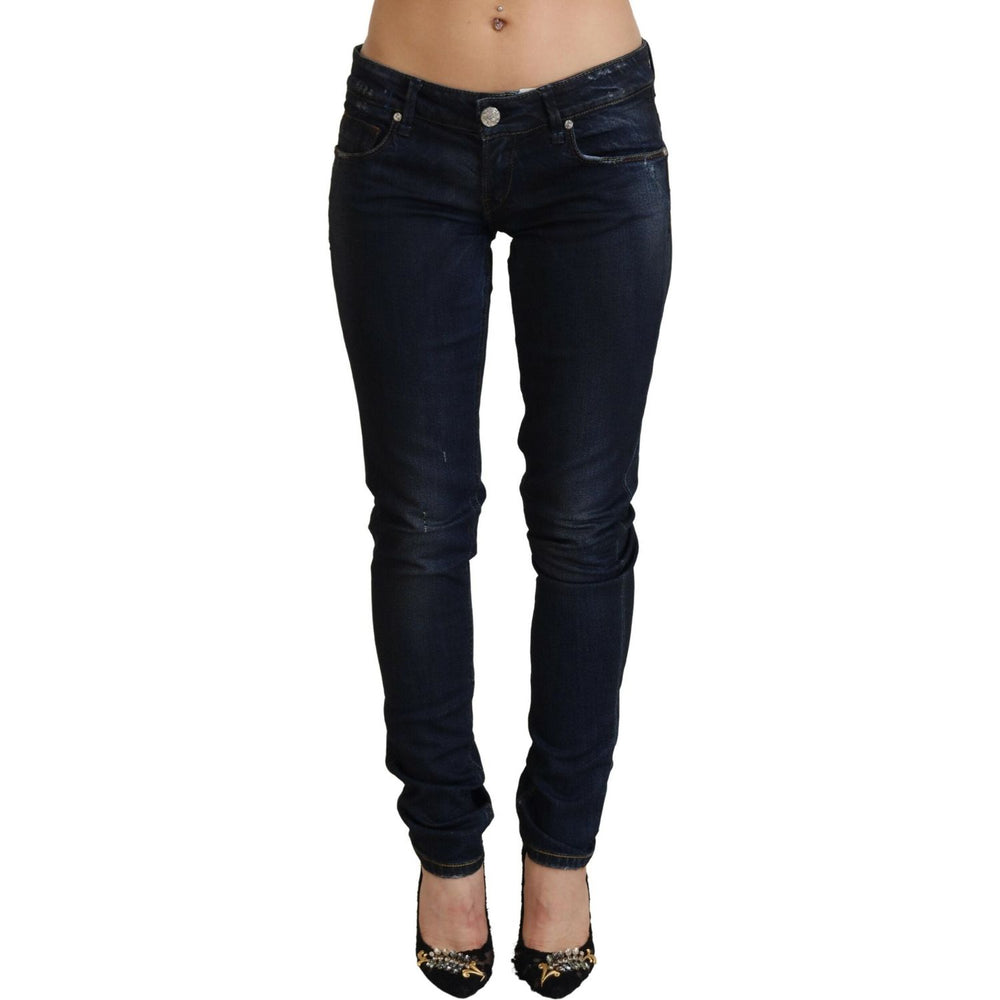 Acht Blue Low Waist Slim Fit Women Denim Jeans PAN71835-26