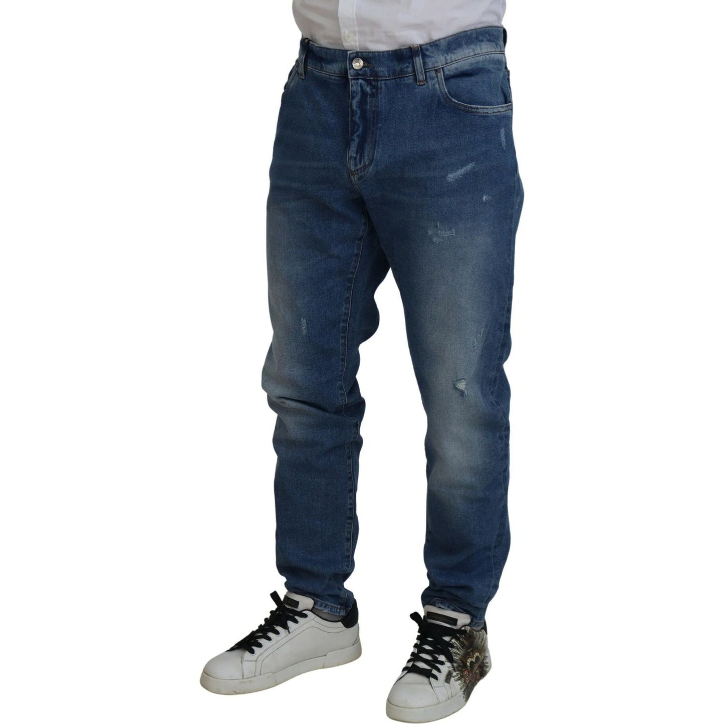 Dolce & Gabbana Exquisite Italian Skinny Denim Jeans Dolce & Gabbana Dark Slate Gray