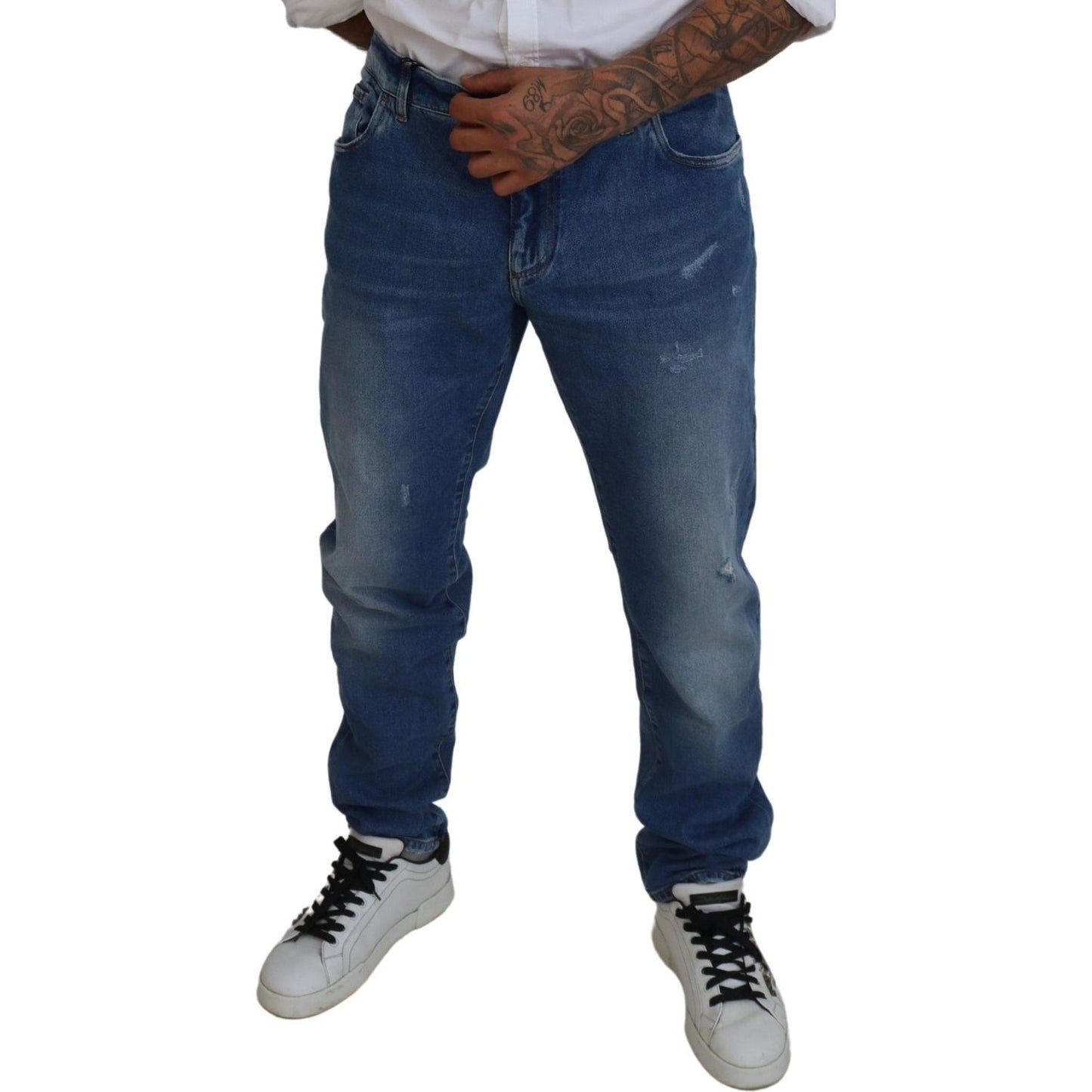Dolce & Gabbana Exquisite Italian Skinny Denim Jeans Dolce & Gabbana Dark Slate Gray