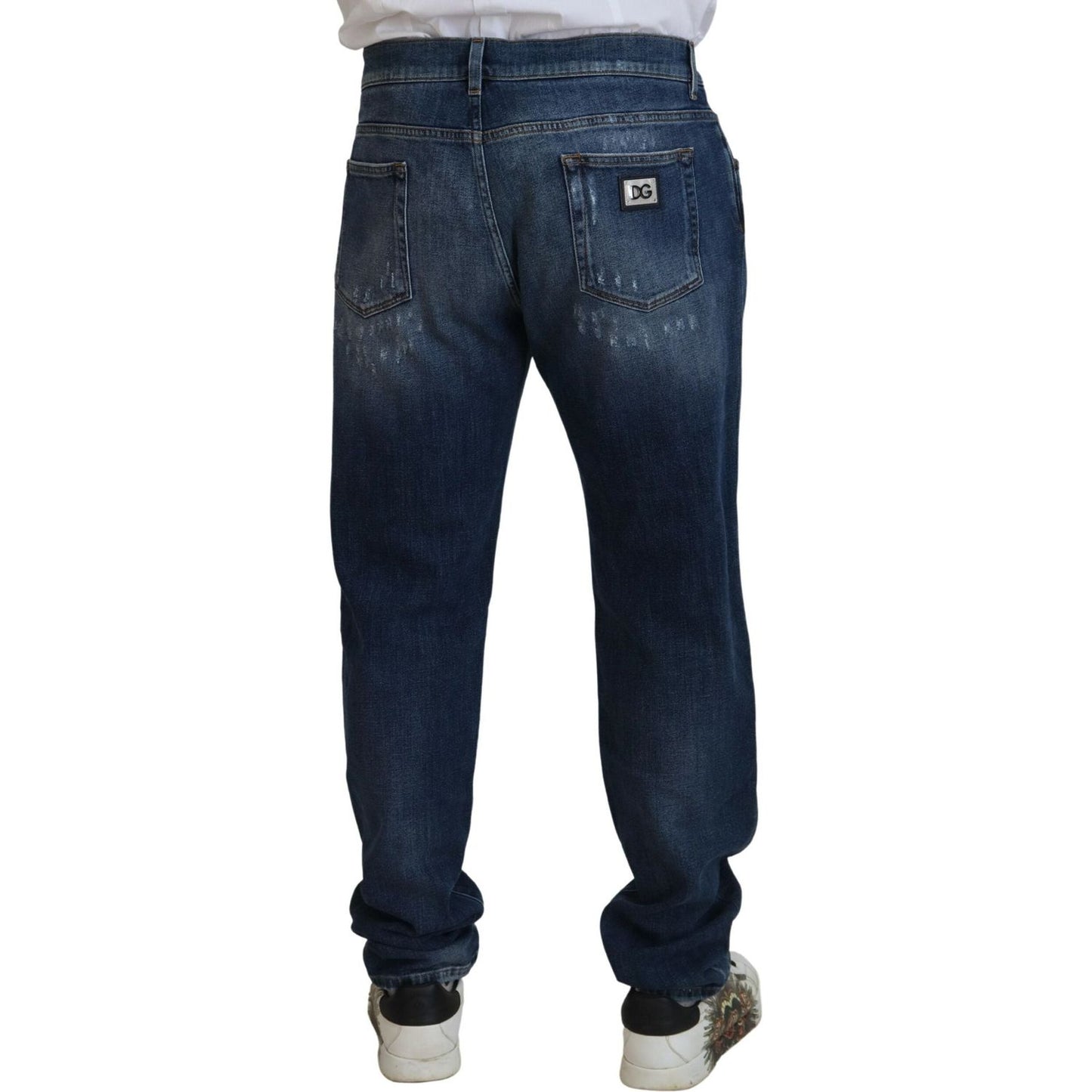 Dolce & Gabbana Elegant Skinny Blue Jeans Dolce & Gabbana Dark Slate Gray