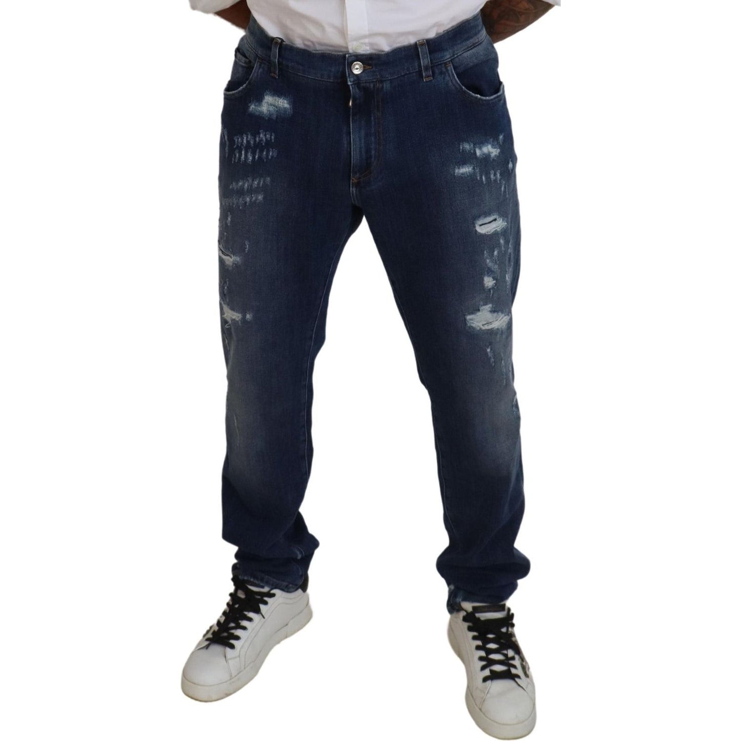 Dolce & Gabbana Elegant Skinny Blue Jeans Dolce & Gabbana Dark Slate Gray