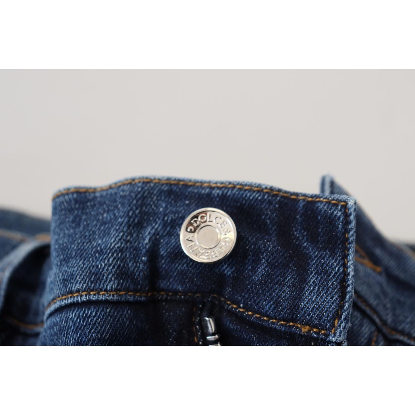 Dolce & Gabbana Elegant Skinny Blue Jeans Dolce & Gabbana Light Gray