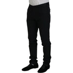Dolce & Gabbana Black Wool Chino Dress Formal Pants PAN74724-52