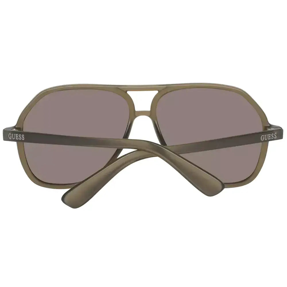 Guess Brown Men Sunglasses Guess Dim Gray