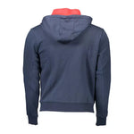 U.S. POLO ASSN. Chic Blue Hooded Zip Sweatshirt - Embroidered Detail U.PO-9365-XXL-FBB-229