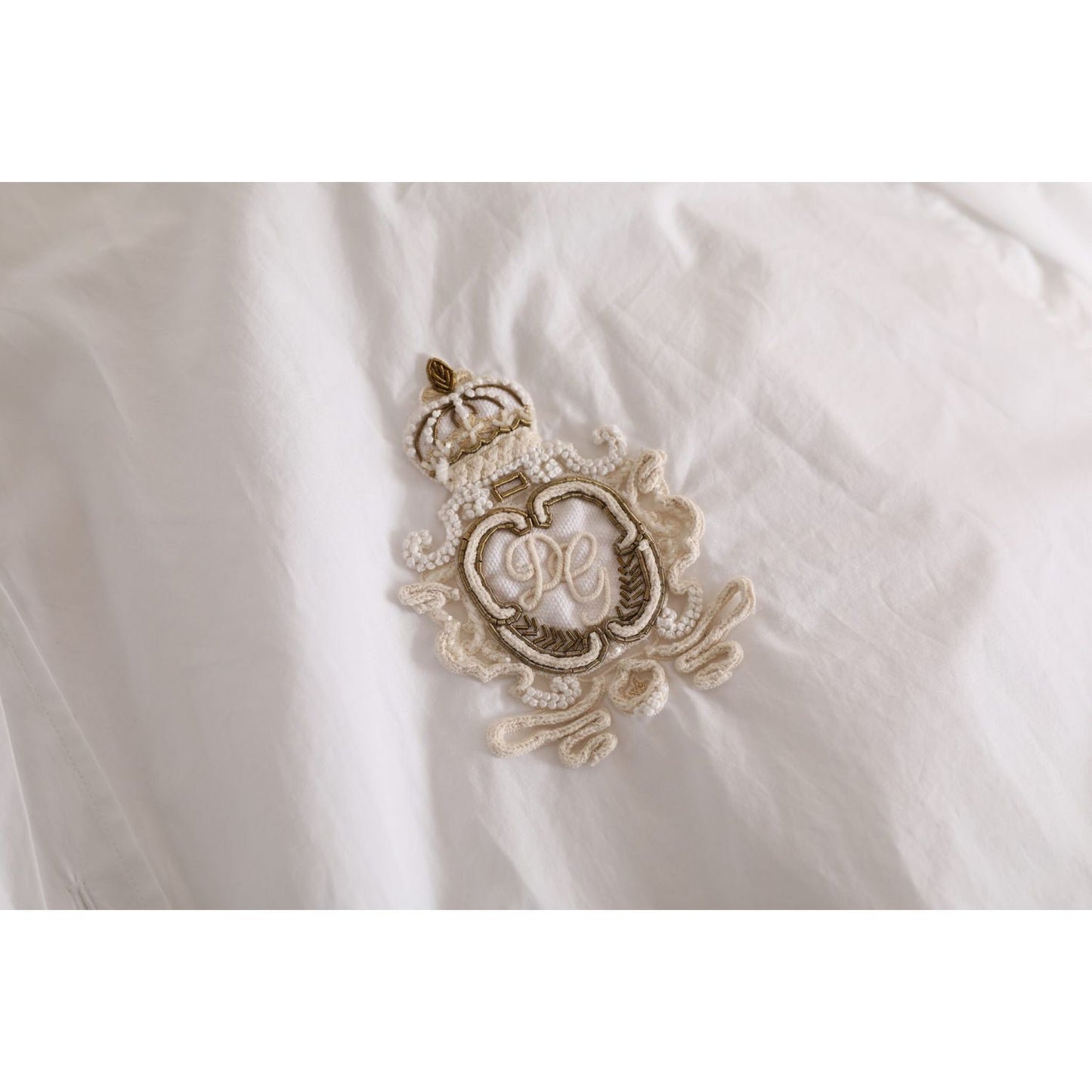 Dolce & Gabbana Elegant White Cotton Formal Shirt Dolce & Gabbana Gray