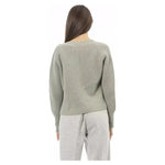 Alpha Studio Green Wool Women Sweater AL-23529-IT42|M