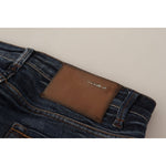 Acht Blue Washed Cotton Low Waist Skinny Denim Jeans PAN71232-26