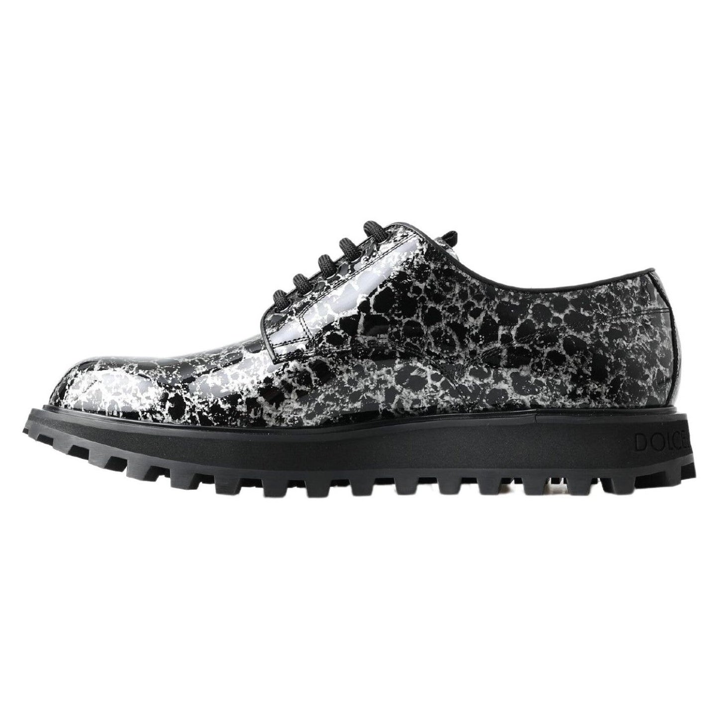 Dolce & Gabbana Sophisticated Two-Tone Derby Shoes Dolce & Gabbana Dark Slate Gray
