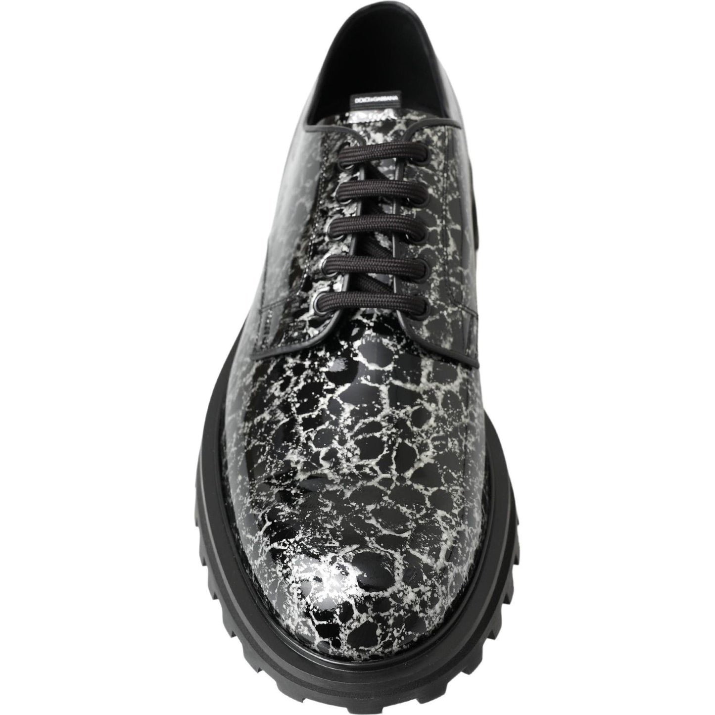 Dolce & Gabbana Sophisticated Two-Tone Derby Shoes Dolce & Gabbana Dark Slate Gray