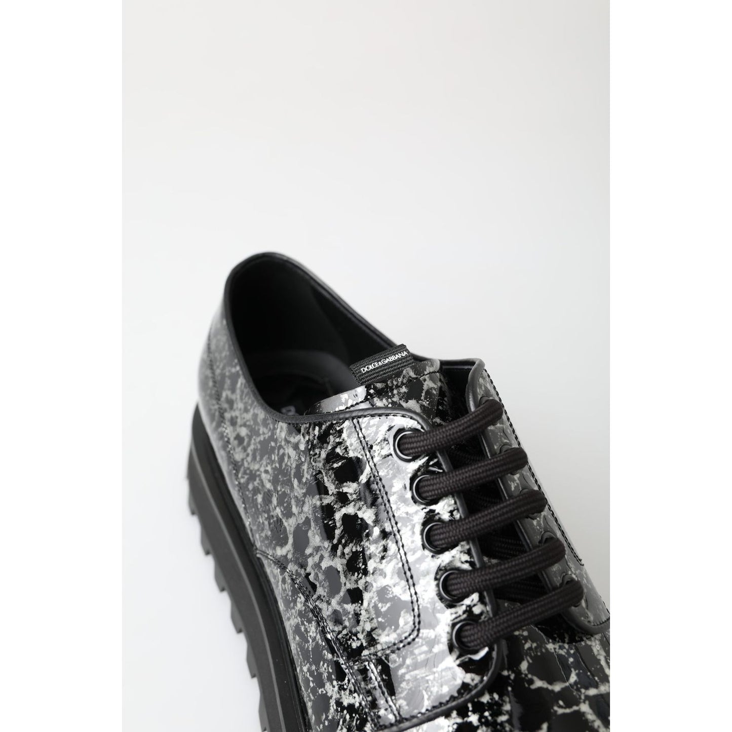 Dolce & Gabbana Sophisticated Two-Tone Derby Shoes Dolce & Gabbana Dark Slate Gray