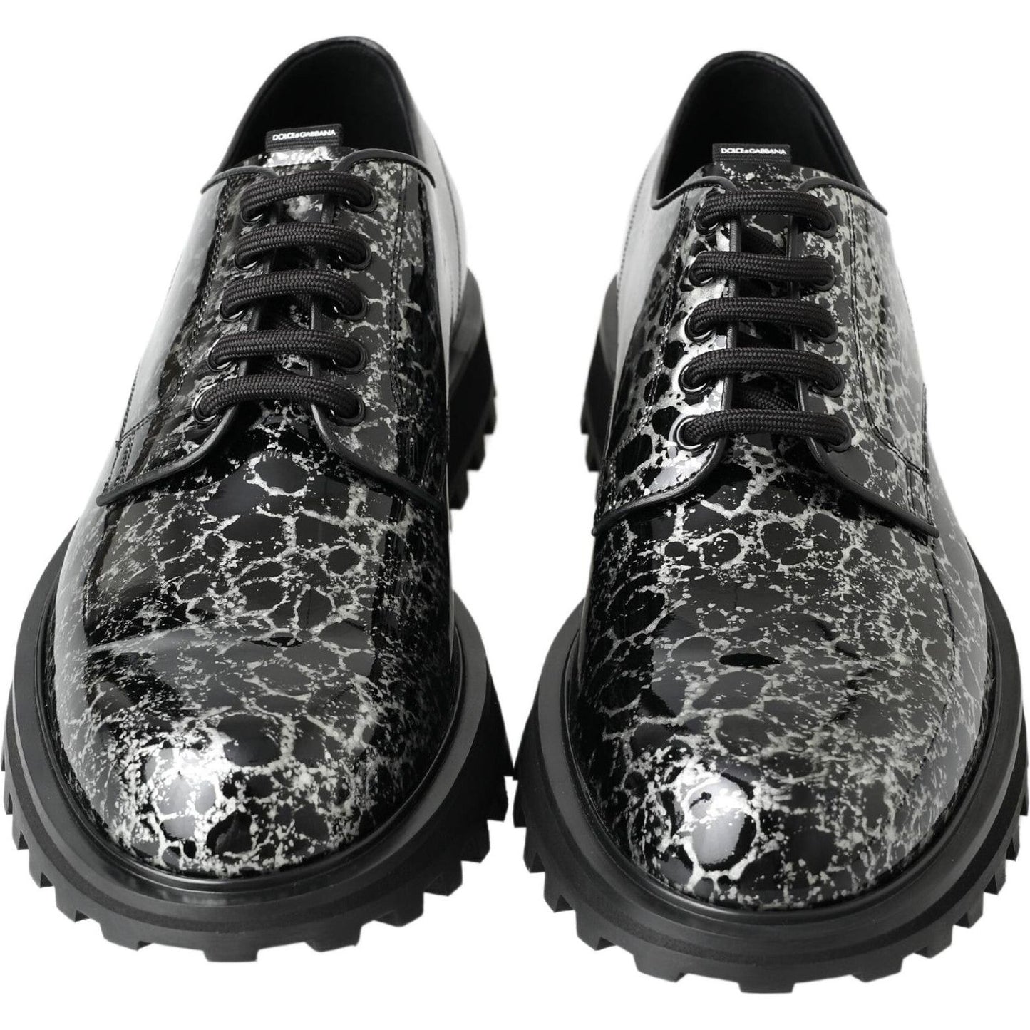 Dolce & Gabbana Sophisticated Two-Tone Derby Shoes Dolce & Gabbana Dark Slate Gray