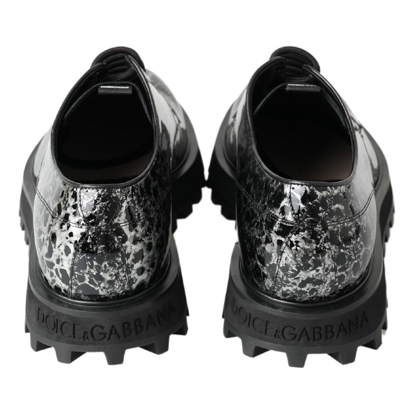 Dolce & Gabbana Sophisticated Two-Tone Derby Shoes Dolce & Gabbana Dark Slate Gray