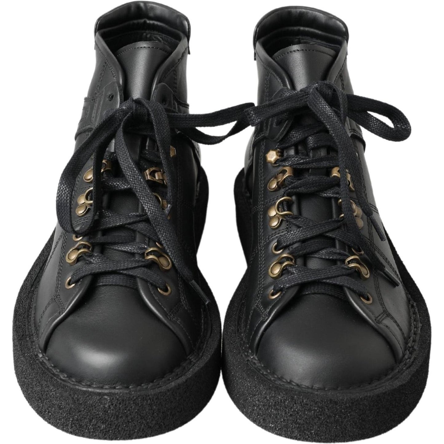 Dolce & Gabbana Elegant Ankle Boots with Silver Chain Detail Dolce & Gabbana Dark Slate Gray