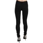 Costume National Black Embellished Mid Waist Skinny Denim Jeans PAN70646-26