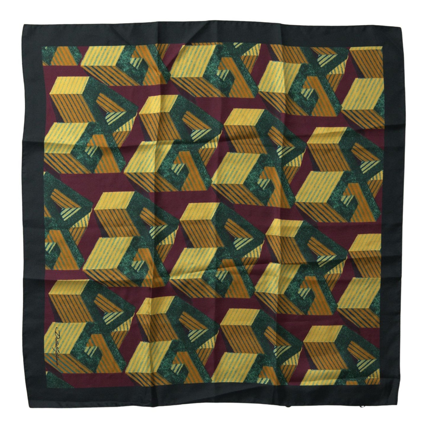 Dolce & Gabbana Multicolor Printed Square Handkerchief Scarf
