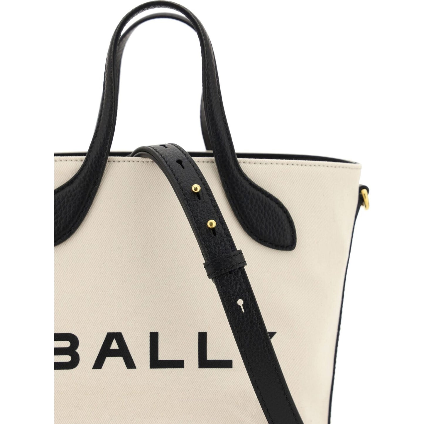 Bally Elegant Monogram Bucket Bag in Black & White 7617659963681