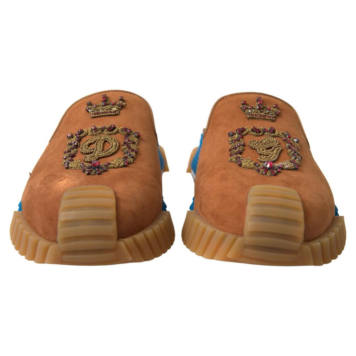 Dolce & Gabbana Elegant Multicolor NS1 Slide Sandals Dolce & Gabbana Sienna