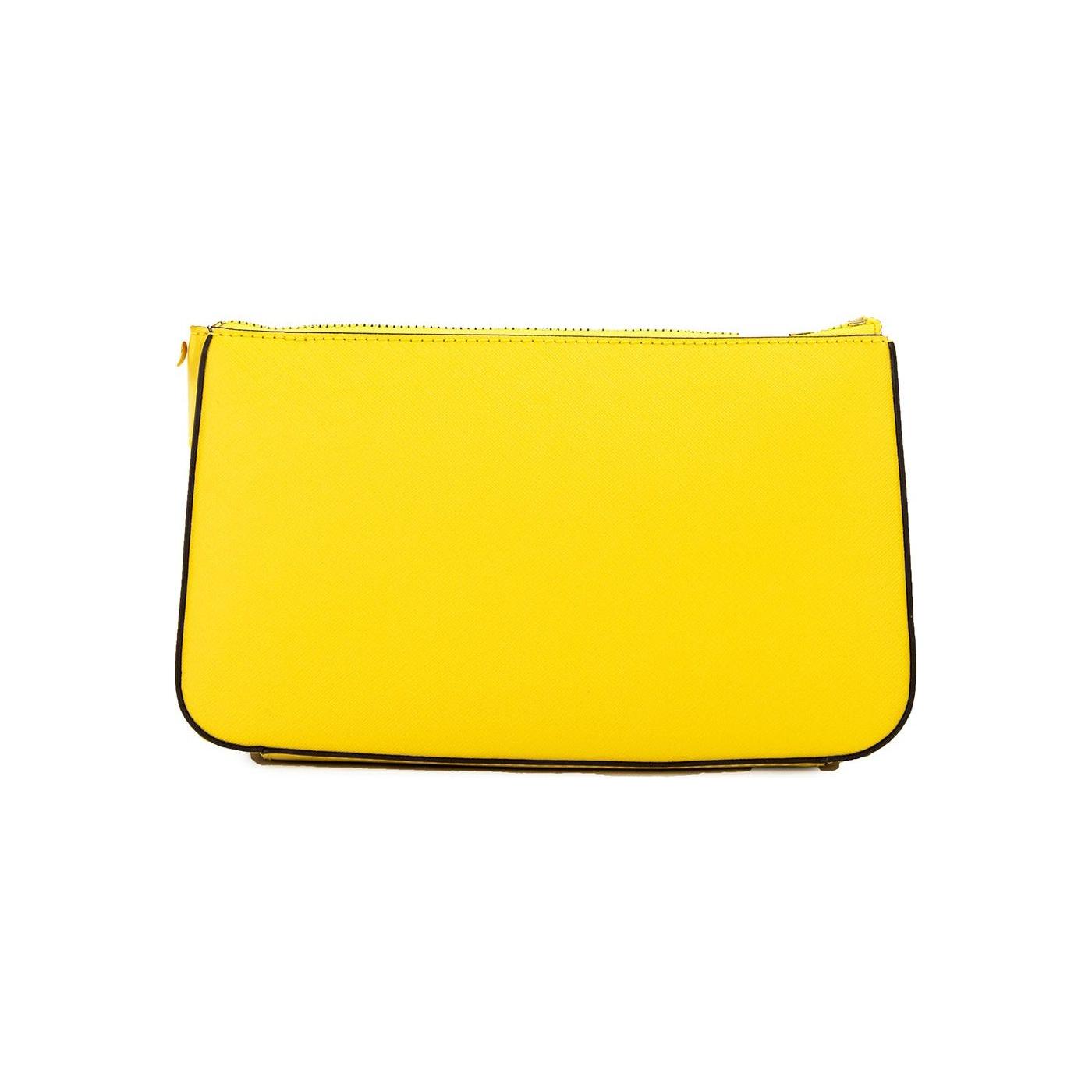 Michael Kors Jet Set Daffodil Vegan Crossbody Tech Attachment Bag Purse 74398
