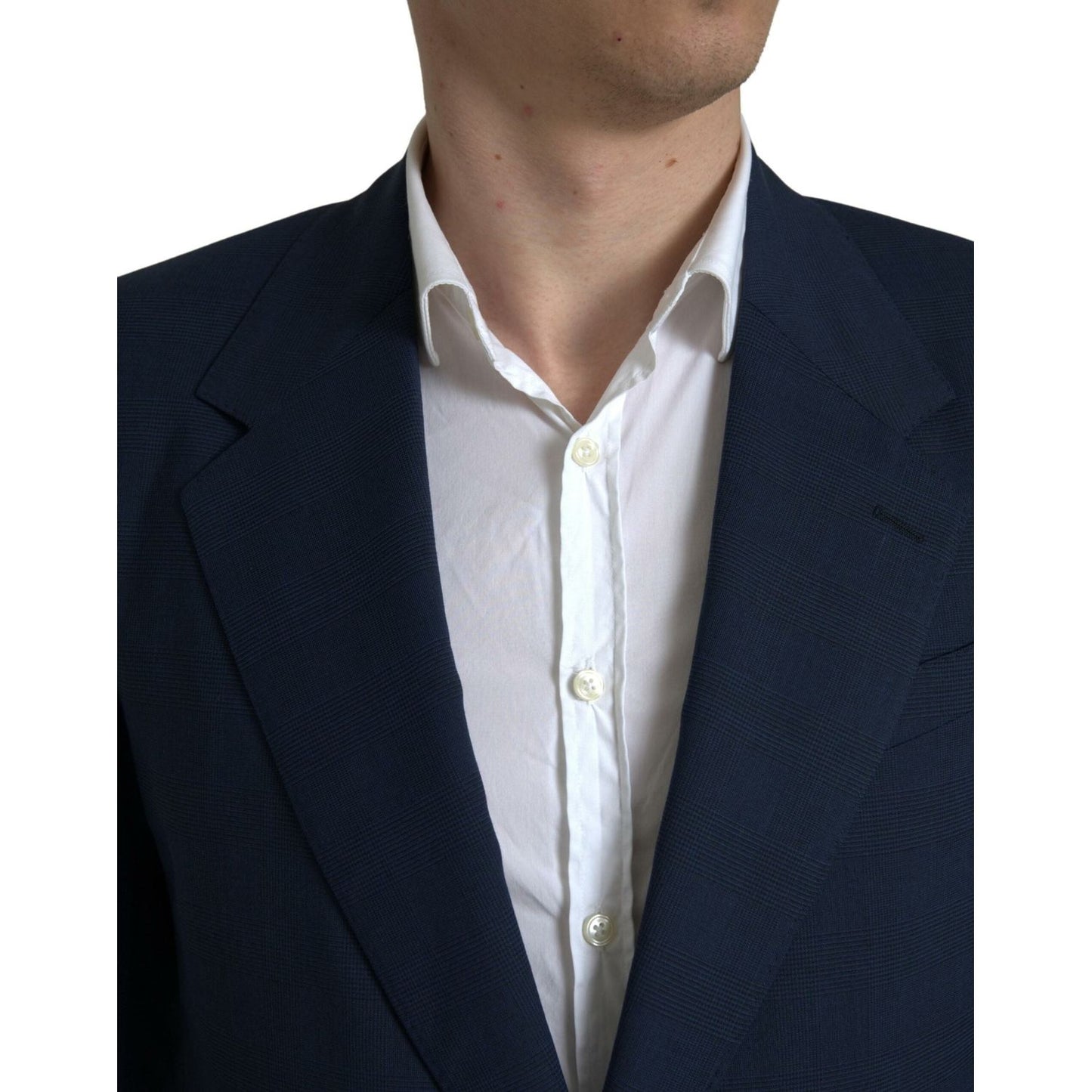 Dolce & Gabbana Elegant Slim Fit Blue Two-Piece Suit Dolce & Gabbana Dark Slate Gray