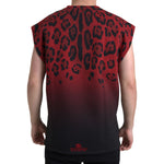 Dolce & Gabbana Red Leopard Cotton Sleeveless Tank T-shirt TSH84163-46