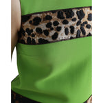Dolce & Gabbana Apple Green Sleeveless Panelled Shift Dress DR281015-38