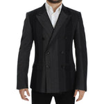 Dolce & Gabbana Gray striped wool stretch blazer SIG12232-1