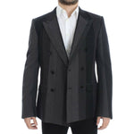 Dolce & Gabbana Gray striped wool stretch blazer SIG12232-1