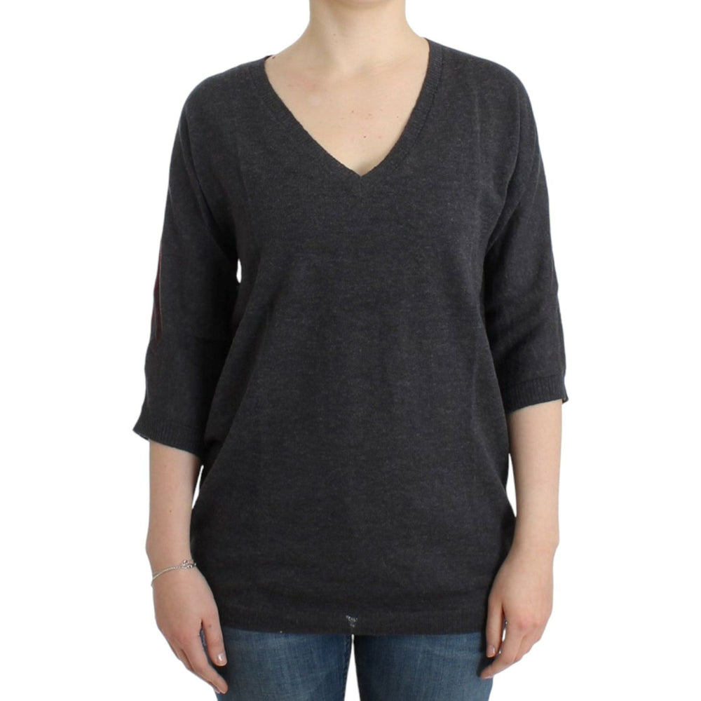 Costume National Gray short sleeved sweater SIG12048-2