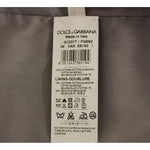 Dolce & Gabbana Gray Cotton Slim Fit Button Front Dress Vest GSS10422-1
