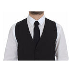 Dolce & Gabbana Gray Wool Stretch Dress Vest Jacket Blazer VES10061-1