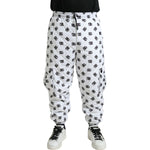 Dolce & Gabbana White Logo DG Print Men Jogger Sweatpants Pants PAN75079-52