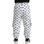 Dolce & Gabbana White Logo DG Print Men Jogger Sweatpants Pants PAN75079-52