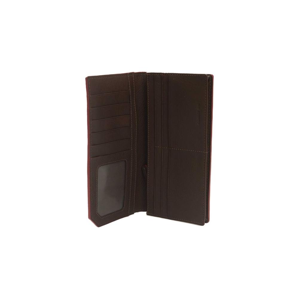 Cerruti 1881 Brown Calfskin Men Wallet Cerruti 1881 Dark Slate Gray