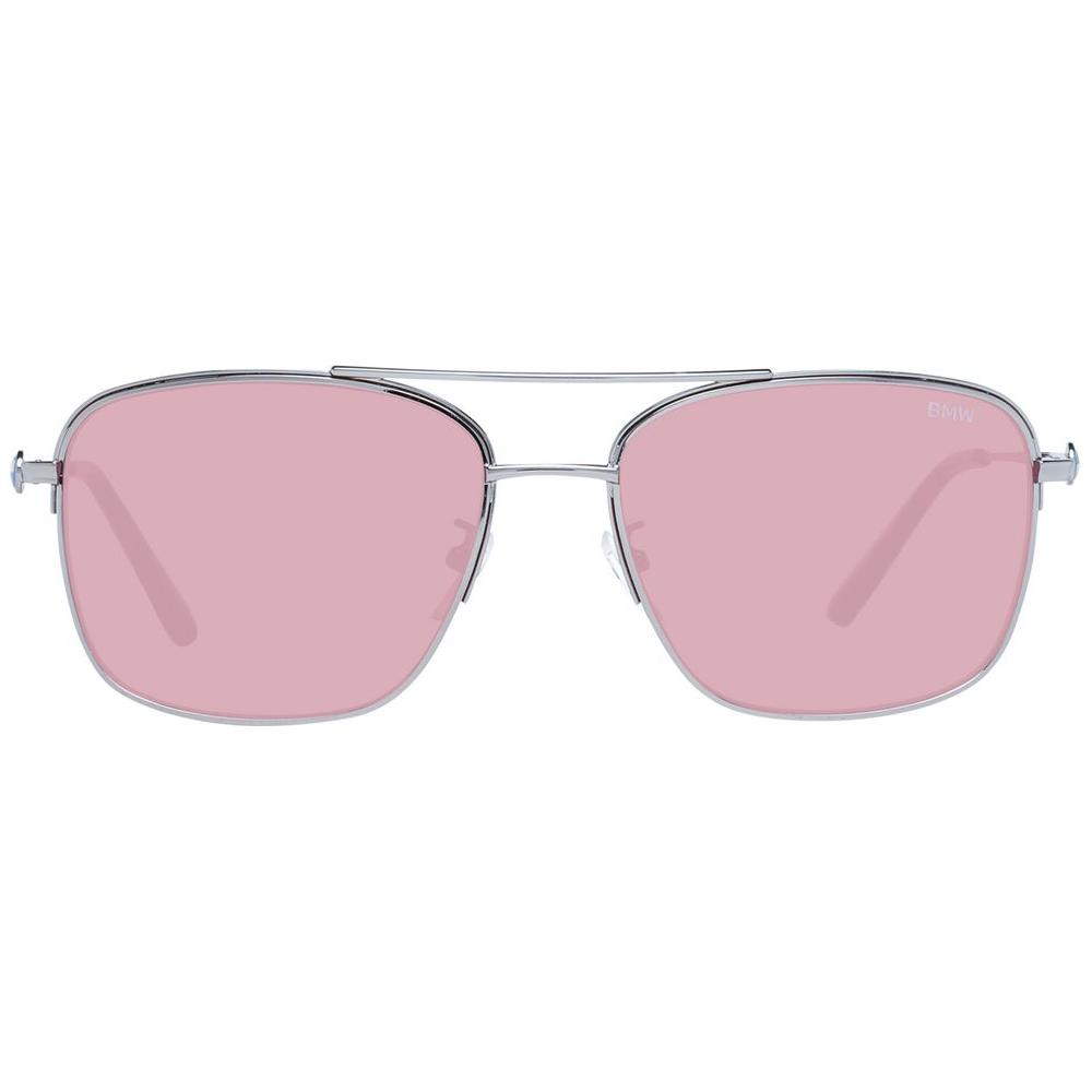 BMW bronze men sunglasses with rose lenses, aviator style, metal frame, full-rim design, UV protection, ideal for men
