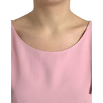 Dolce & Gabbana Pink Short Sleeves Round Neck Blouse Top TSH84315-44