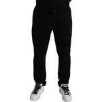 Dolce & Gabbana Black DG Logo Skinny Jogger Sweatpants Pants PAN74991-56