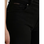 Dolce & Gabbana Black Cotton Mid Waist Skinny Denim Jeans PAN75002-42