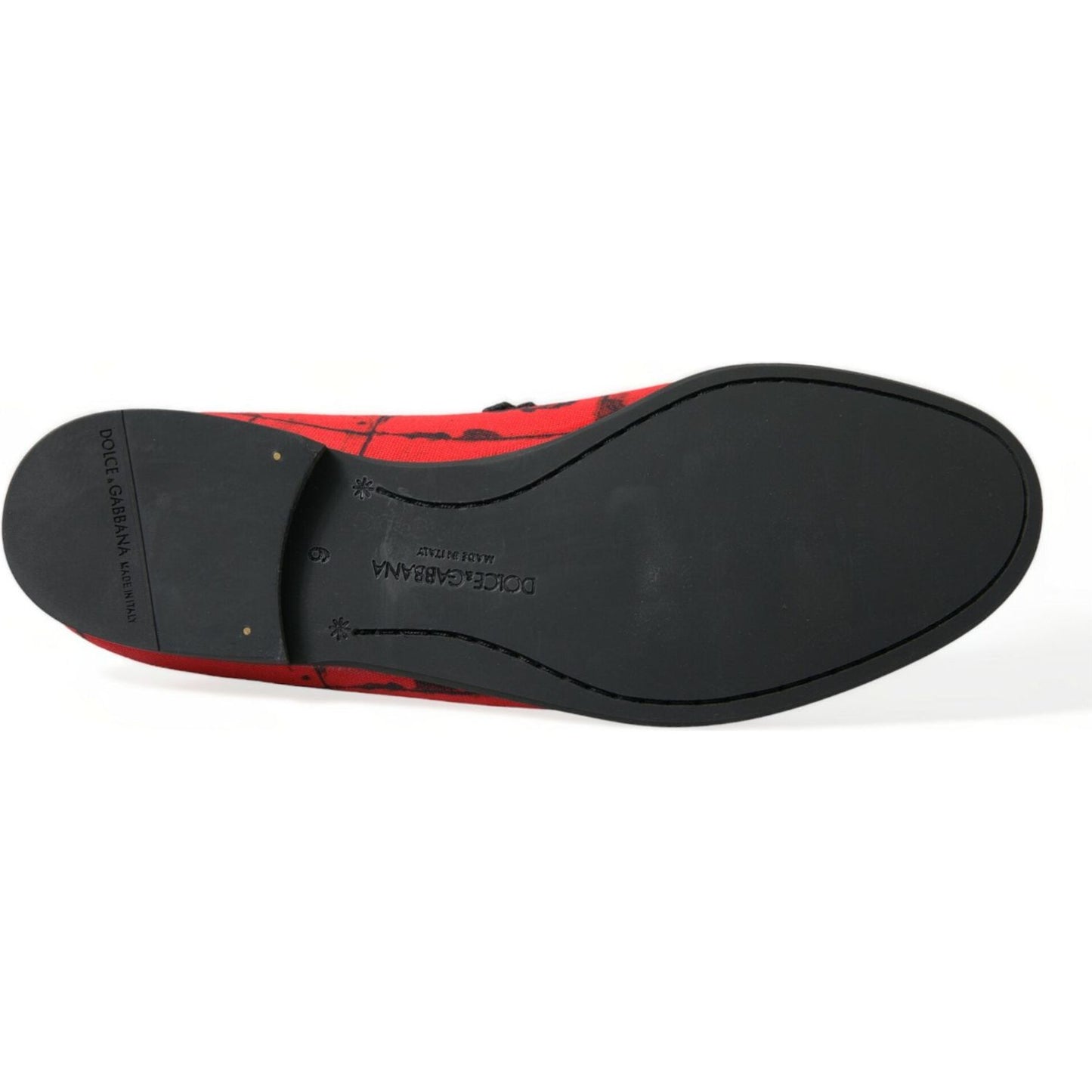 Dolce & Gabbana Torero-Inspired Luxe Red & Black Loafers Dolce & Gabbana Dark Slate Gray