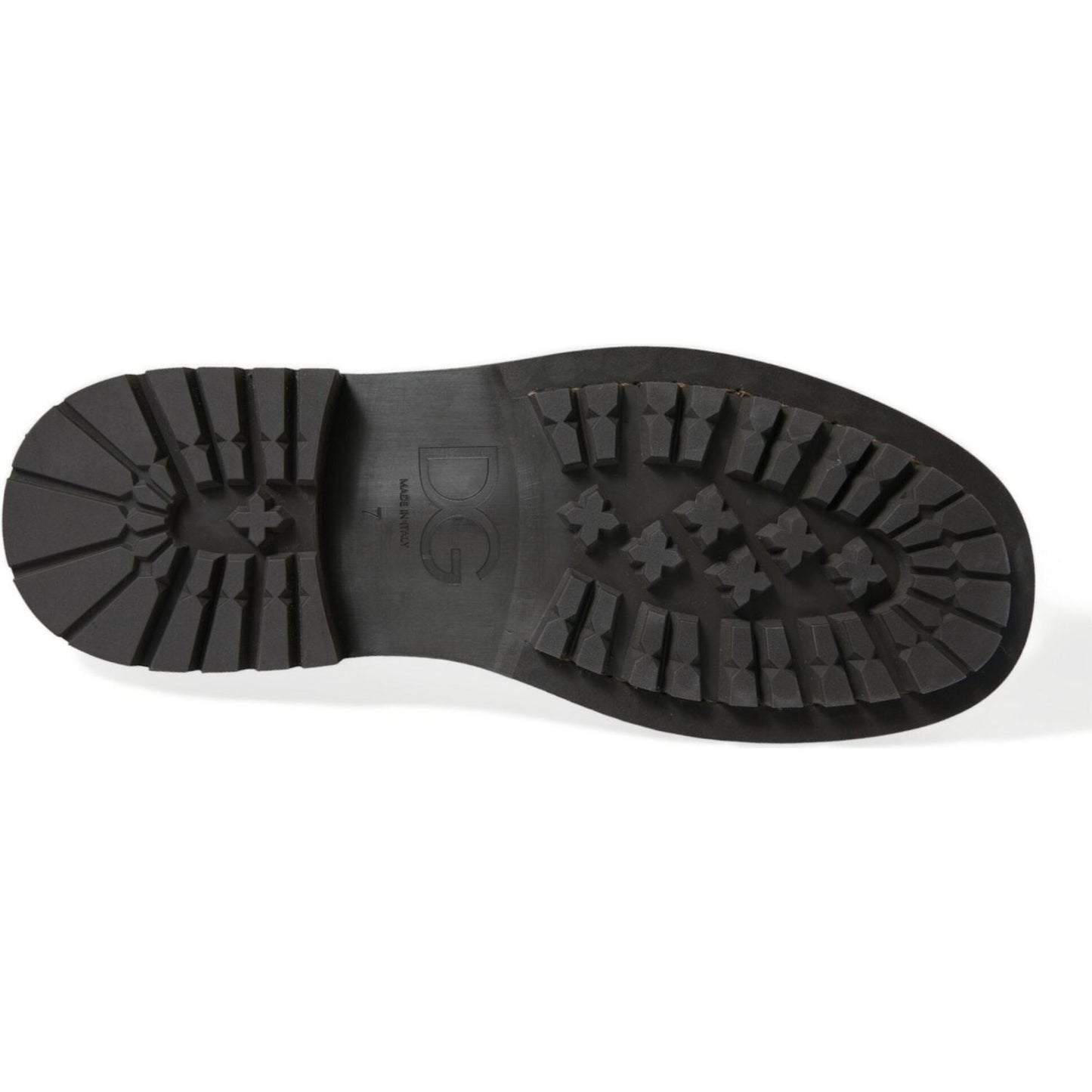 Dolce & Gabbana Brown Leather Lace Up Derby Men Dress Shoes