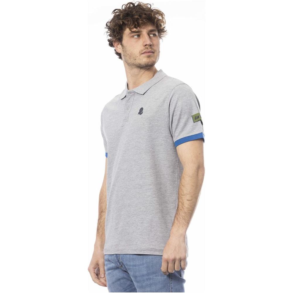 Invicta Gray Cotton Men Polo Shirt Invicta Gray