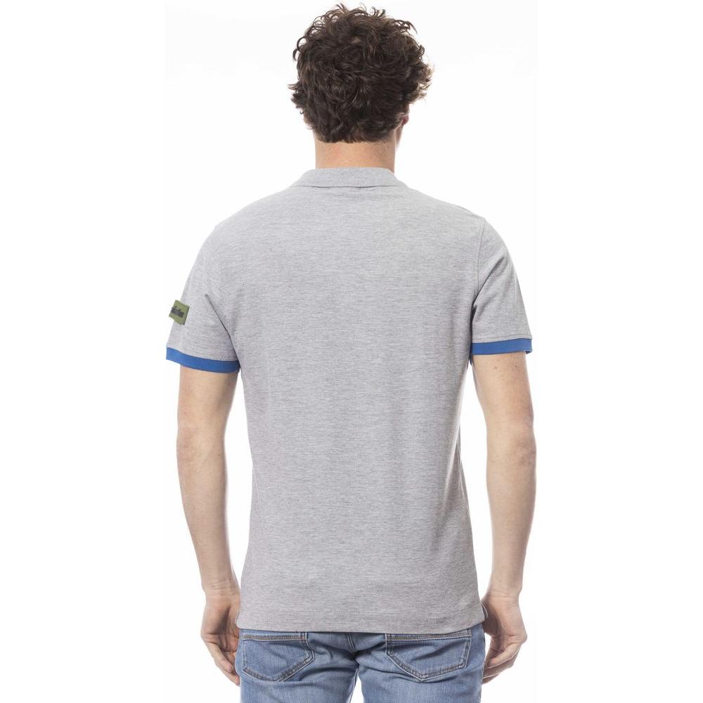 Invicta Gray Cotton Men Polo Shirt Invicta Gray