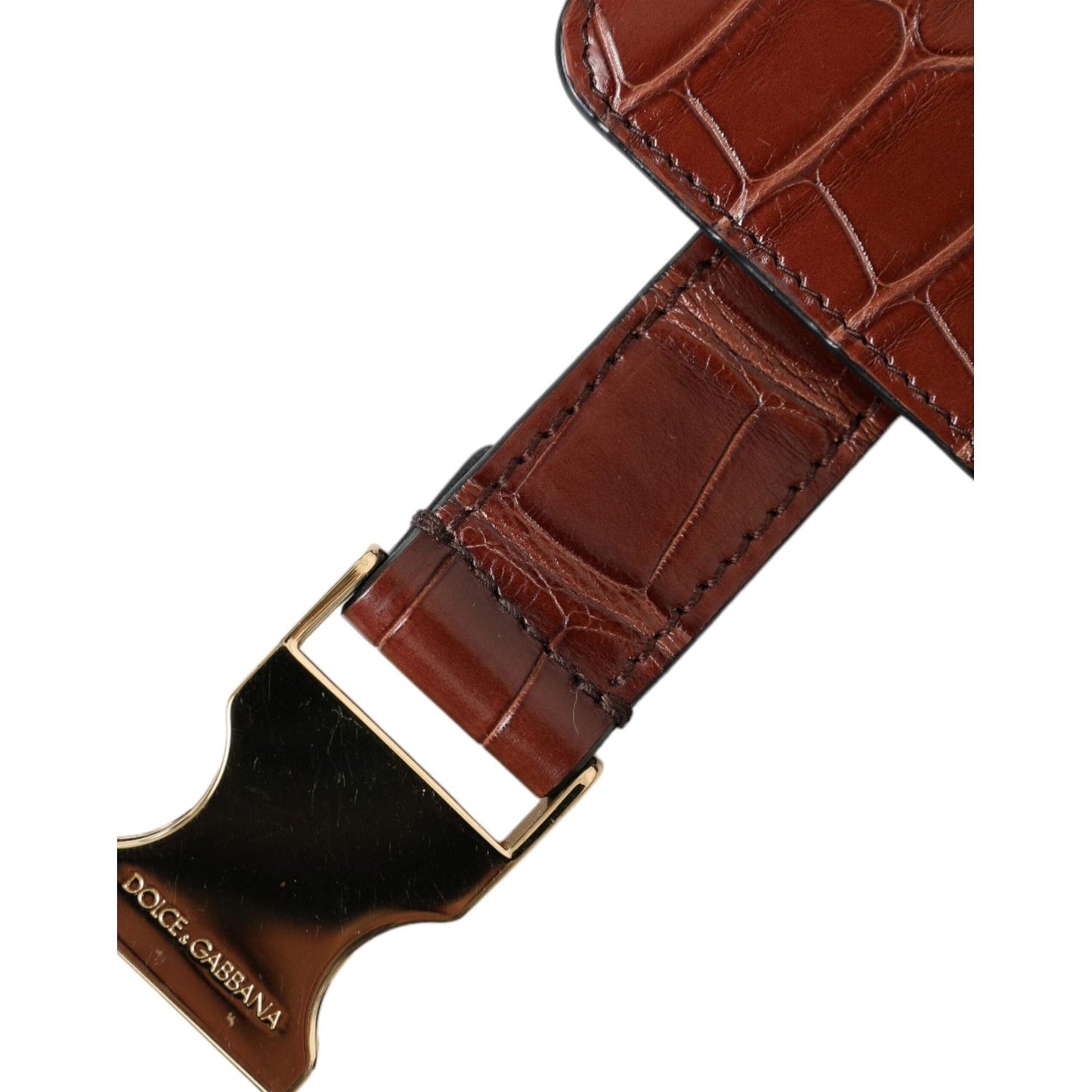Dolce & Gabbana Elegant Leather Airpod & Coin Purse Duo Dolce & Gabbana Saddle Brown