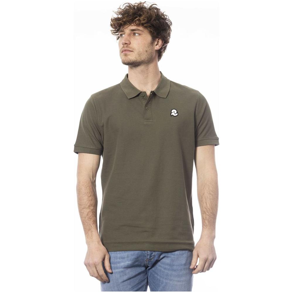 Invicta Green Cotton Men Polo Shirt Invicta Dim Gray