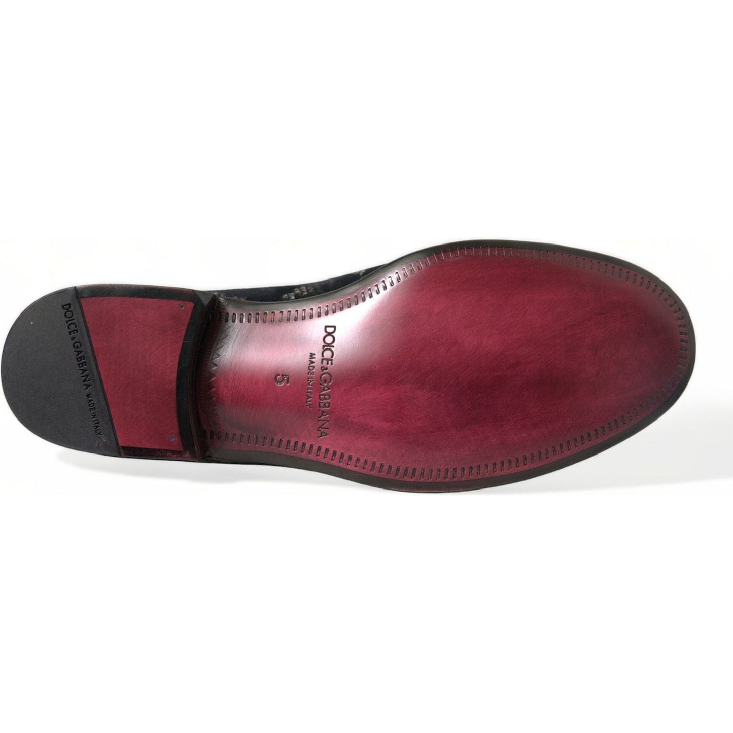 Dolce & Gabbana Elegant Floral Velvet Loafers Dolce & Gabbana Saddle Brown