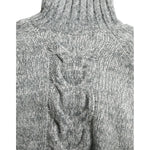Dolce & Gabbana Gray Cashmere Turtle Neck Pullover Sweater TSH84347-40