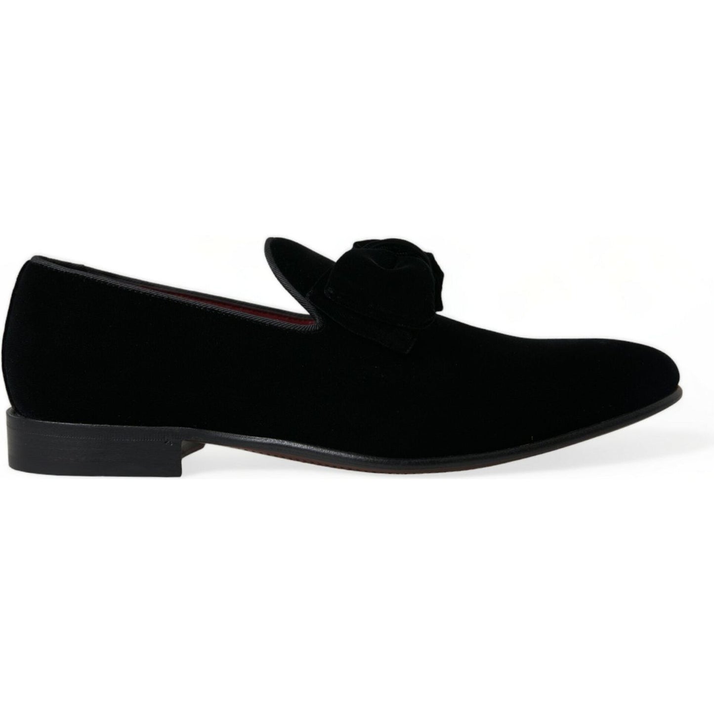 Dolce & Gabbana Elegant Black Velvet Loafers - Men's Luxury Footwear Dolce & Gabbana Lavender