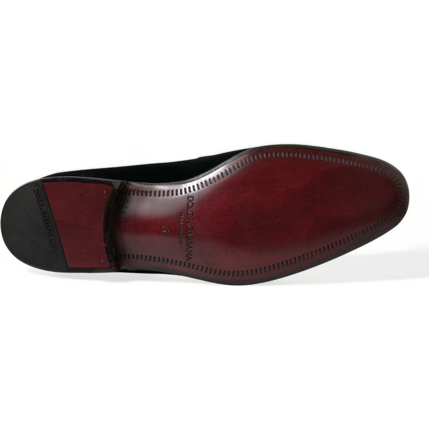Dolce & Gabbana Elegant Black Velvet Loafers - Men's Luxury Footwear Dolce & Gabbana Dark Slate Gray