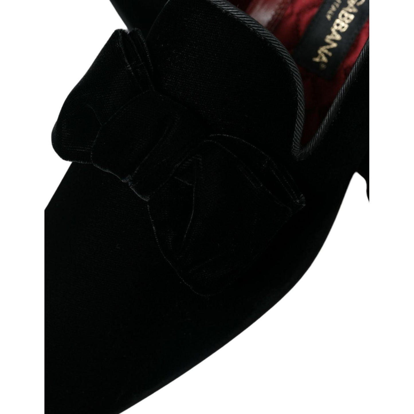 Dolce & Gabbana Elegant Black Velvet Loafers - Men's Luxury Footwear Dolce & Gabbana Black