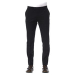 Trussardi Black Virgin Wool Men Trouser TR-24080-IT44 | XS